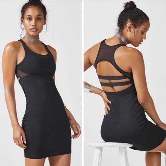 Fabletics Dresses & Skirts - FABLETICS | TROPEZ MESH RACERBACK DRESS